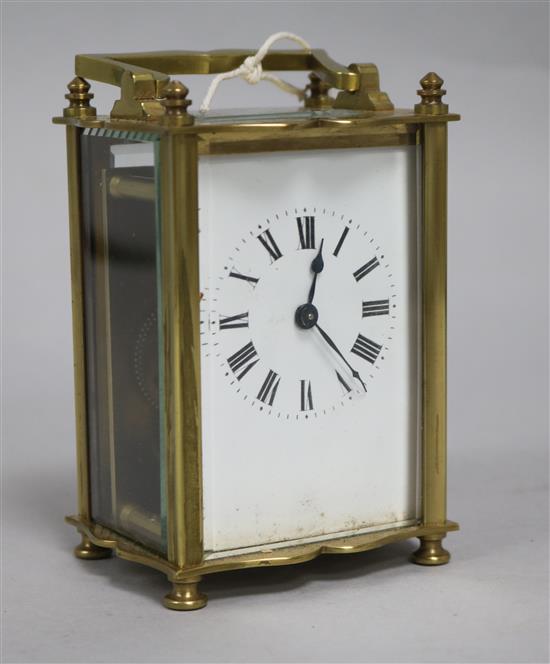 A carriage clock with case